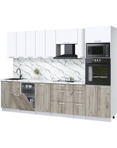 Кухонный гарнитур Интерлиния Мила Лайт 3.05-ПМ3