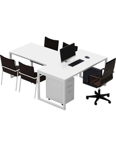 Письменный стол Crafto Клинт 01 с приставкой 210x160x79