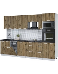 Кухонный гарнитур Интерлиния Мила Лайт 3.05-ПМ3