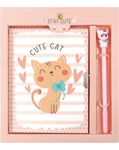 Записная книжка Darvish Милые котики. С ручкой / DV-14624B
