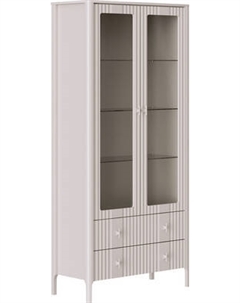 Шкаф с витриной Black Red White Dalia REG2W2S Black red white