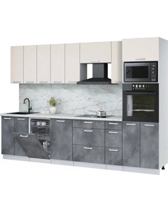 Кухонный гарнитур Интерлиния Мила Лайт 3.05-ПМ3