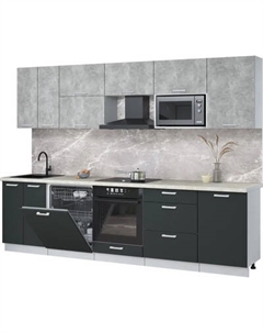 Кухонный гарнитур Интерлиния Мила Лайт 2.9-ПМ2