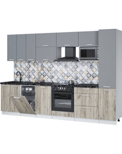 Кухонный гарнитур Интерлиния Мила Лайт 3.1-ПМ4