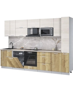 Кухонный гарнитур Интерлиния Мила Лайт 3.1-ПМ2