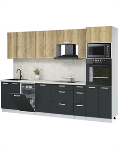 Кухонный гарнитур Интерлиния Мила Лайт 3.0-ПМ3