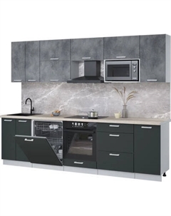 Кухонный гарнитур Интерлиния Мила Лайт 2.8-ПМ2