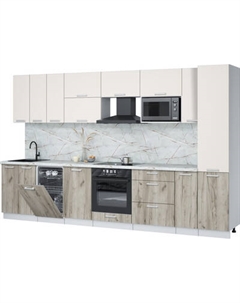 Кухонный гарнитур Интерлиния Мила Лайт 3.4-ПМ4