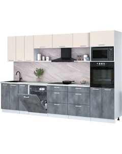 Кухонный гарнитур Интерлиния Мила Лайт 3.3-ПМ1-2