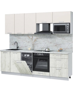 Кухонный гарнитур Интерлиния Мила Лайт 2.45-ПМ4