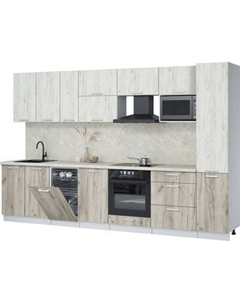 Кухонный гарнитур Интерлиния Мила Лайт 3.3-ПМ4