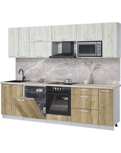 Кухонный гарнитур Интерлиния Мила Лайт 2.7-ПМ2