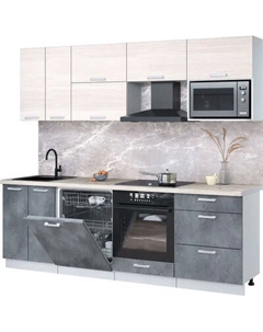 Кухонный гарнитур Интерлиния Мила Лайт 2.4-ПМ2