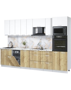 Кухонный гарнитур Интерлиния Мила Лайт 3.1-ПМ3