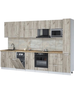 Кухонный гарнитур Интерлиния Мила Лайт 3.2-ПМ4