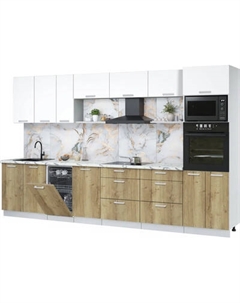 Кухонный гарнитур Интерлиния Мила Лайт 3.5-ПМ3