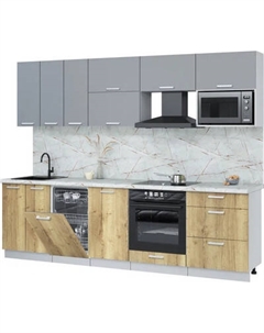 Кухонный гарнитур Интерлиния Мила Лайт 2.7-ПМ4