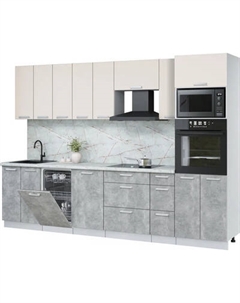 Кухонный гарнитур Интерлиния Мила Лайт 3.05-ПМ3