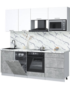 Кухонный гарнитур Интерлиния Мила Лайт 2.15-ПМ4