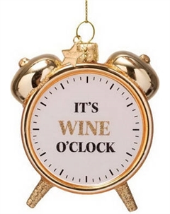 Елочная игрушка Vondels Будильник. It's wine o'clock / 2250101090013