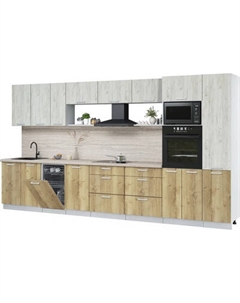 Кухонный гарнитур Интерлиния Мила Лайт 3.9-ПМ3