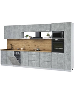 Кухонный гарнитур Интерлиния Мила Лайт 3.8-ПМ3