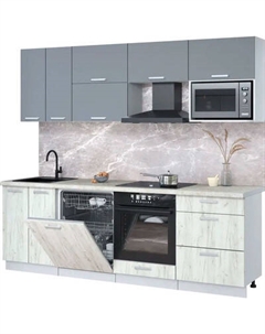 Кухонный гарнитур Интерлиния Мила Лайт 2.4-ПМ2