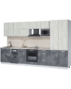 Кухонный гарнитур Интерлиния Мила Лайт 3.5-ПМ4