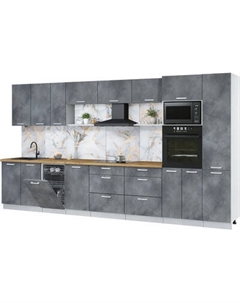 Кухонный гарнитур Интерлиния Мила Лайт 3.9-ПМ3