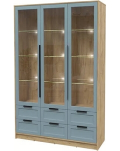 Шкаф с витриной Интерлиния Концепт Тренд КТ-ШВ3 с подсветкой