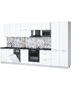 Кухонный гарнитур Интерлиния Мила Лайт 3.7-ПМ4
