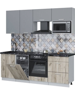 Кухонный гарнитур Интерлиния Мила Лайт 2.15-ПМ4