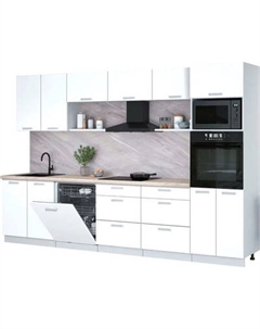 Кухонный гарнитур Интерлиния Мила Лайт 3.2-ПМ1