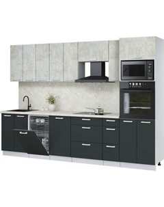 Кухонный гарнитур Интерлиния Мила Лайт 3.05-ПМ3
