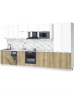 Кухонный гарнитур Интерлиния Мила Лайт 3.8-ПМ4