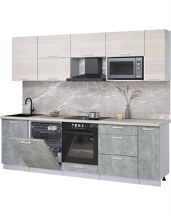 Кухонный гарнитур Интерлиния Мила Лайт 2.6-ПМ2