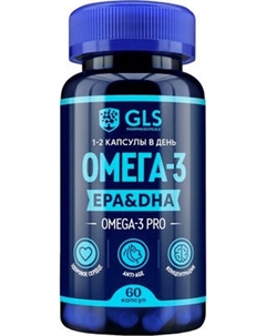 Жирные кислоты GLS Pharmaceuticals Про-Омега-3 №60 Gls pharmaceuticals