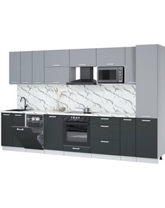 Кухонный гарнитур Интерлиния Мила Лайт 3.4-ПМ4