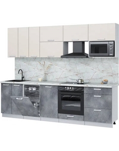 Кухонный гарнитур Интерлиния Мила Лайт 2.7-ПМ4