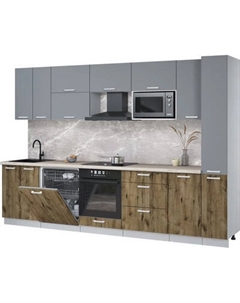 Кухонный гарнитур Интерлиния Мила Лайт 3.1-ПМ2