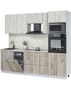 Кухонный гарнитур Интерлиния Мила Лайт 2.45-ПМ3