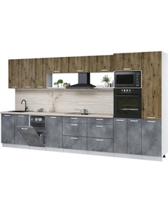 Кухонный гарнитур Интерлиния Мила Лайт 3.9-ПМ3