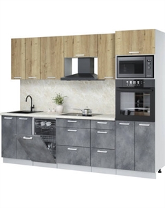 Кухонный гарнитур Интерлиния Мила Лайт 2.65-ПМ3