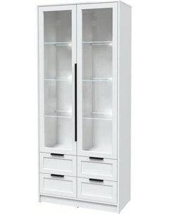 Шкаф с витриной Интерлиния Концепт Тренд КТ-ШВ2 с подсветкой