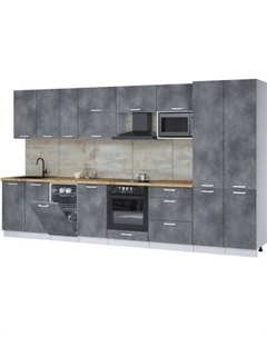 Кухонный гарнитур Интерлиния Мила Лайт 3.7-ПМ4