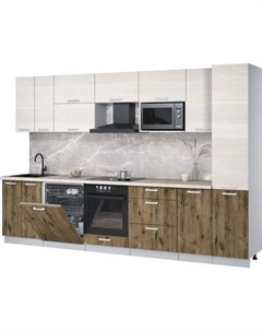 Кухонный гарнитур Интерлиния Мила Лайт 3.2-ПМ2