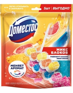 Чистящее средство для унитаза Domestos Пауэр 5 Свежесть цитруса+Цветочный букет