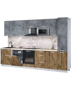 Кухонный гарнитур Интерлиния Мила Лайт 3.2-ПМ2