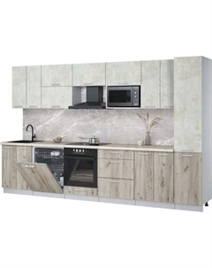 Кухонный гарнитур Интерлиния Мила Лайт 3.4-ПМ2