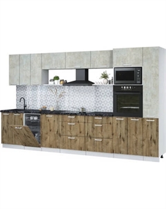 Кухонный гарнитур Интерлиния Мила Лайт 3.6-ПМ3